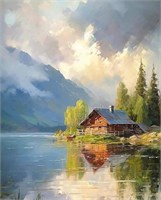 Дом у озера. Референс