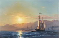 Картина "Закат на море" 3039