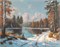Зимний лес. Картина